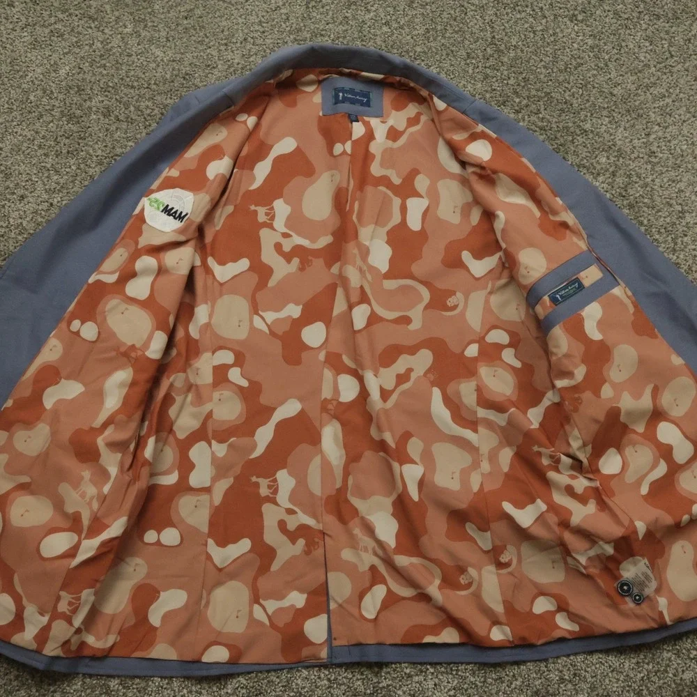 William Murray Golf Blazer Jacket L Performance MAM 25th Anniversary Blue Camo